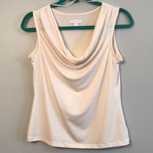 Cream sleeveless top